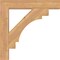 Ekena Millwork Merced Block Smooth Bracket, Western Red Cedar, 3 1/2"W x 24"D x 24"H BKT04X24X24MRC05SWR - alternate 3